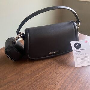NWT lululemon Cactus Leather Mini Bag